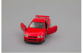 NISSAN Skyline GT-R (R34), red