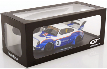PORSCHE 911 (993) RWB X Liberty Walk Rothmans (2023), blue metallic /white