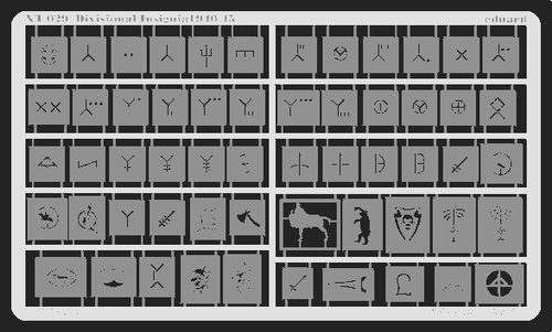 Окрасочный трафарет Дивизионные эмблемы 1940-45