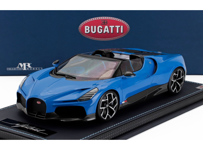 BUGATTI Mistral W16 (2023) - Con Vetrina - With Showcase, Blue