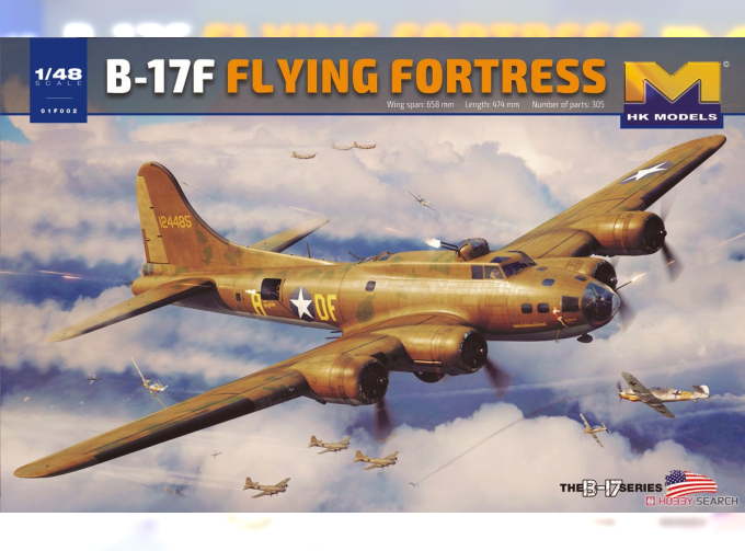 Сборная модель B-17F Flying Fortress