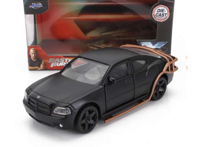 DODGE Dom's Toretto Charger Srt8 2006 - Fast & Furious, Matt Black Gold