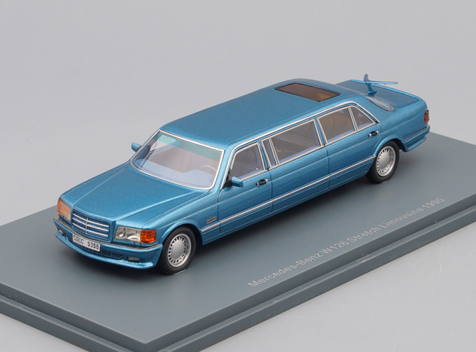 MERCEDES-BENZ S-Class W126 Stretch-Limousine (1990), blue metallic