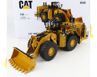 CATERPILLAR Cat994k Ruspa Gommata - Scraper Tractor Wheel Loader - Rock Configuration, Yellow Black