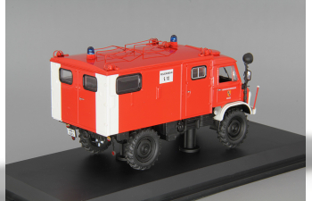 MERCEDES-BENZ Unimog 404S Funkkoffer "Feuerwehr", red / white