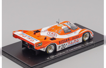 PORSCHE 962c 3.0l Team Davey N 20 24h Le Mans 1990 M.Cohen Olivar - Tim Lee Davey - G.Lavaggi, orange / white