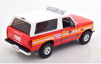 FORD Bronco FDNY (1996), white red orange