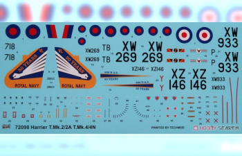 Сборная модель Harrier T.Mk.2/2A/4/4N