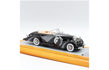 Mercedes-Benz 500K 1935 Cabriolet Saoutchik sn123696 open top, Black/Grey