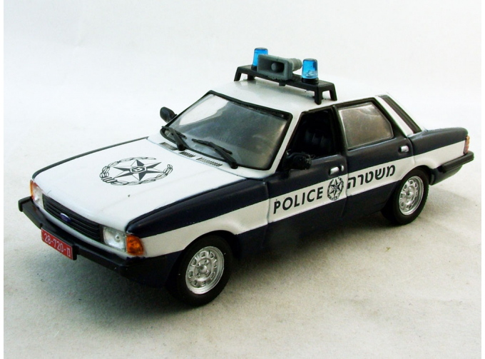FORD Cortina Полиция Израиля, Полицейские Машины Мира 31, белый