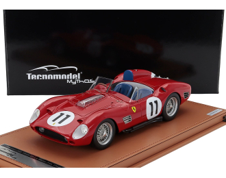 FERRARI 250tr Testarossa 3.0l V12 Spider Team Scuderia Ferrari Spa №11 Winner 24h Le Mans Paul Frere - Olivier Gendebien (1960), Red