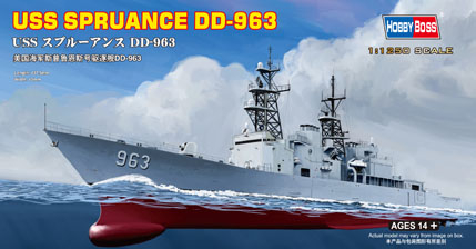 Сборная модель Корабль USS Spruance DD-963