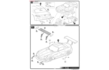 Сборная модель MERCEDES-BENZ SLS AMG GT3