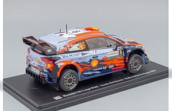 HYUNDAI I20 Coupe Wrc #6 Winner Rally Sardinia Italy 2019 D.sordo - C.del Bario, Light Blue Red Black