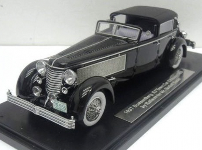 Duesenberg SJ Town Car Chassis 2405 by Rollson for Mr. Rudolf Bauer 1937 back closed (black)