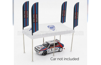 ACCESSORIES Diorama Area Service Paddok Lancia Martini Racing, White