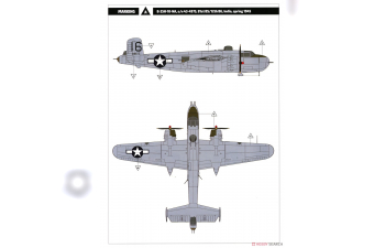 Сборная модель Бомбардировщик B-25H Mitchell Gunships over CBI