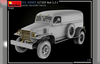 Сборная модель CHEVROLET G7105 4x4 Truck Panel Van Military 1955