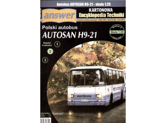 Сборная модель Польский автобус AUTOSAN H9-21