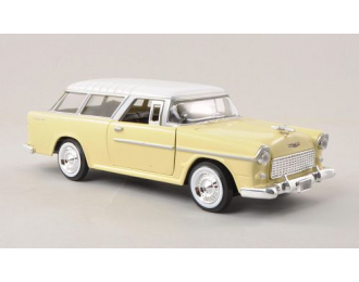 CHEVROLET Bel Air Nomad 1955, yellow / white