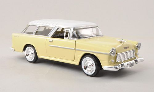 CHEVROLET Bel Air Nomad 1955, yellow / white