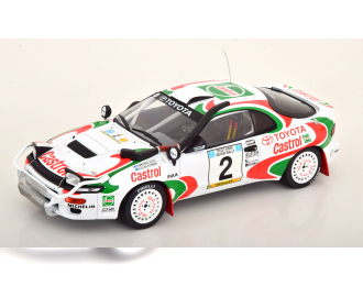 TOYOTA Celica Gt4 Turbo 4wd St185 Team Castrol №2 2nd Rally Safari (1993) Alen Markku - Ilkka Kivimaki, White Red Green