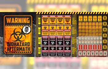 Набор дополнений - Плакаты и баннеры biohazard aftermath