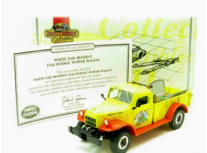 DODGE Power Wagon 1946, yellow / red