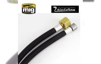 6 Foot Braided Air Hose 1/8 inch X 1/8"