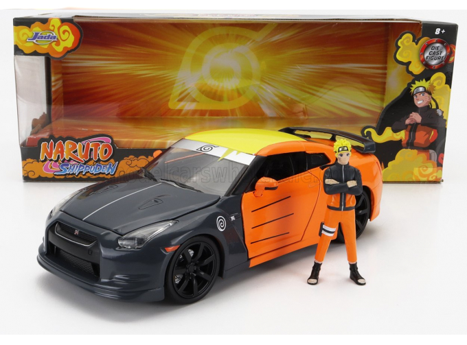 NISSAN Gt-r With Naruto Figure (2009), Grey Orange