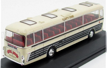 PLAXTON Panorama Autobus I Flights Birmingham 1968, Cream Black