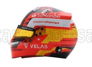 HELMET F1 Casco Helmet Carlos Sainz F1-75 Team Scuderia Ferrari Season (2022), Red Yellow White