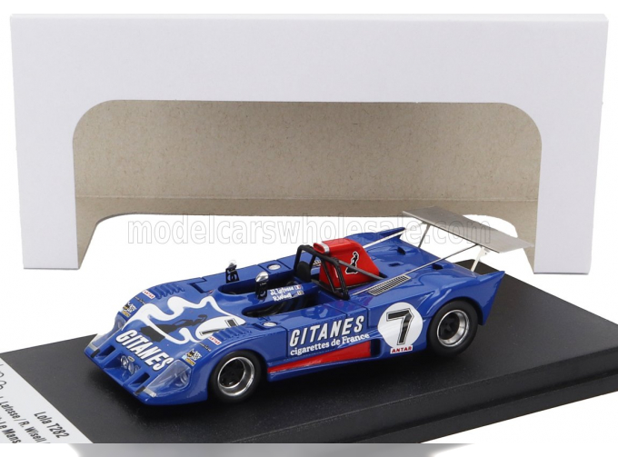 LOLA T282 Spider Team Equipe Gitanes №7 24h Le Mans (1973) Jean Louislafosse - Reine Wissell - Hughes De Fierlandt, Blue