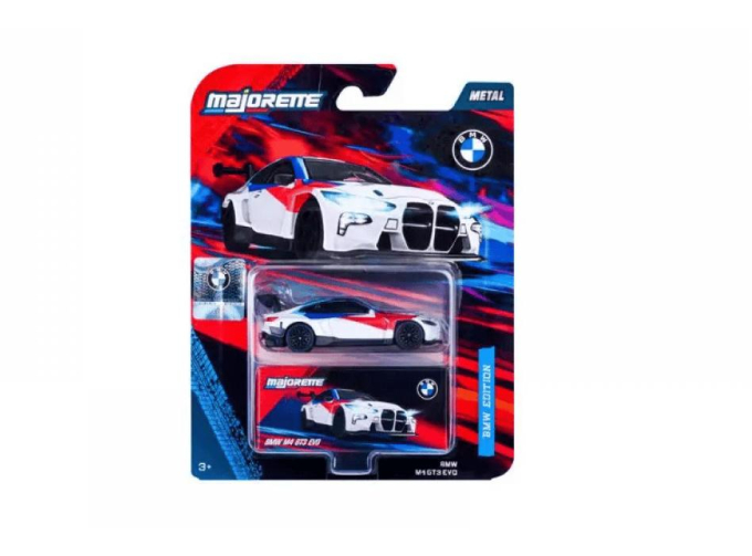 BMW M4 GT3 EVO, white / red / blue / black