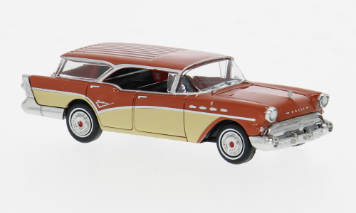 BUICK Century Caballero (1957), orange/ light beige
