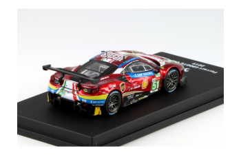 FERRARI 488 Gte Evo 3.9l Turbo V8 Team Af Corse №51 Winner Class Lmgte Pro 24h Le Mans 2019 J.Calado - A.Pier Guidi - D.Serra - With Showcase, Red Met White Blue
