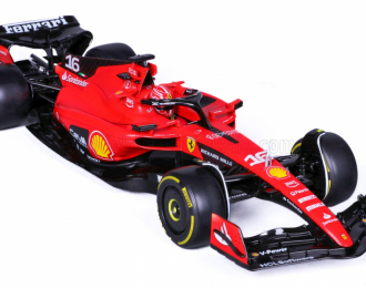 FERRARI F1 Sf-23 Team Scuderia Ferrari №16 Season (2023) Charles Leclerc, Red Black