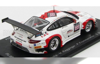 PORSCHE 911 997-2 Gt3 R Team Fach Auto Tech N188 24h Spa (2014) O.Klohs - M.Ragginger - P.Frommenwiler - S.Dolenc, White Red