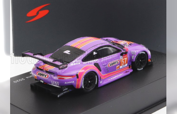 PORSCHE 911 991-2 Rsr 4.0l Team Project-1 N57 24h Le Mans (2020) J.Bleekemolen - F.Fraga - B.Keating, Purple Orange