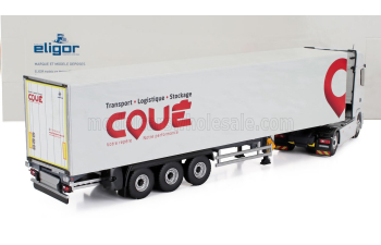 SCANIA S500 Truck Cassonato Coue Transports (2021), White Red