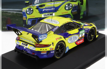 PORSCHE 911 992 Gt3 R Team Joos Sportwagentechnik N91 Adac Gt Masters (2022) A.Guven - C.Engelhart, Blue Yellow