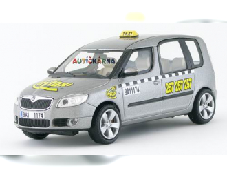 SKODA Roomster Citytaxi Praha (2006), satin gray metallic