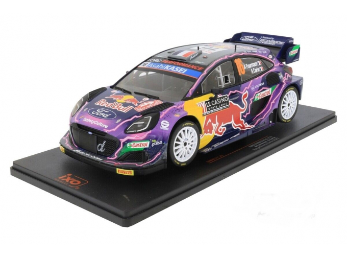 FORD Puma Rally1 Team Ford World Rally M-sport N16 Rally Montecarlo (2022) A.Fourmaux - A.Coria, Purple Yellow Black