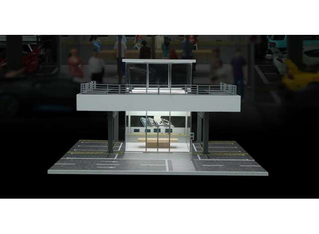 Diorama *Apple store with light*, various