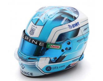 BELL HELMET Casco Helmet F1 Pierre Gasly Team Bwt Alpine N 10 Season 2024, 2 Tone Blue White