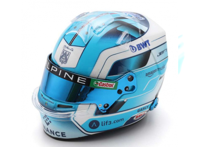 BELL HELMET Casco Helmet F1 Pierre Gasly Team Bwt Alpine N 10 Season 2024, 2 Tone Blue White