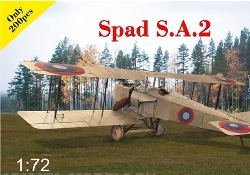 Сборная модель Французский истребитель SPAD S.A.2 Франция, Россия, РККА