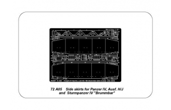 Фототравление Side Skirts for Pz.Kpfw.IV