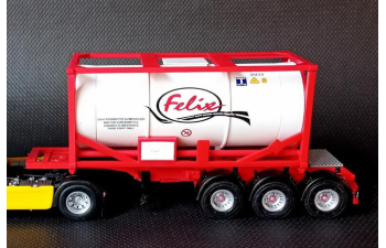 Полуприцеп-газовоз Transportes Felix, white / red