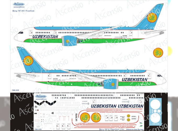 Декаль на самолет Boeing	787-9 Norwegian